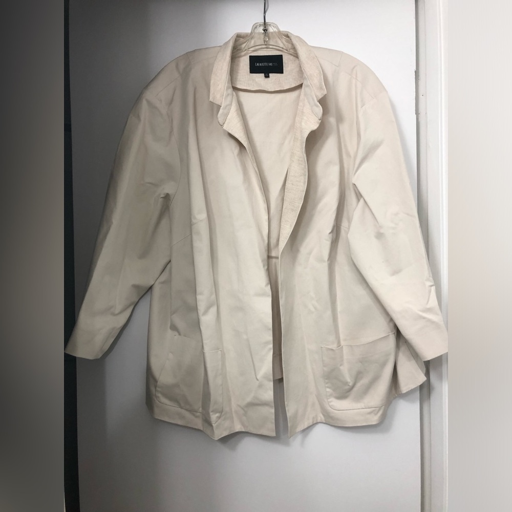 Lafayette 148 New York Blazer Open Front Jacket Size 3 X